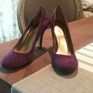 Nine West "Ambitious" Purple Suede Pumps Sz 9